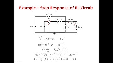 Step Response of RL Circuit Example and PSPICE Simulation