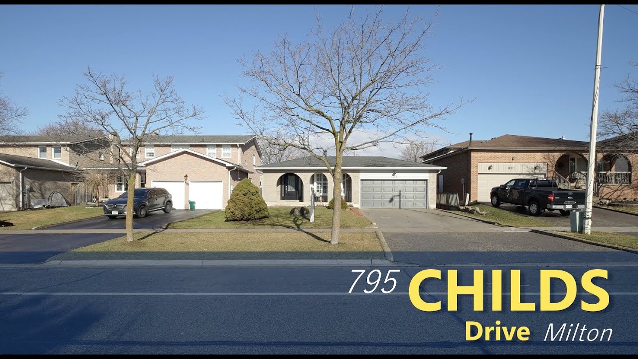 Home for Sale 795 Childs Drive Milton, Ontario, Canada YouTube