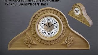 Vectric Designed Mantel Clock 3 I designed a mantel clock using Aspire. Email or comment if you want the file. In this video I show you the two rail sweep and array ...