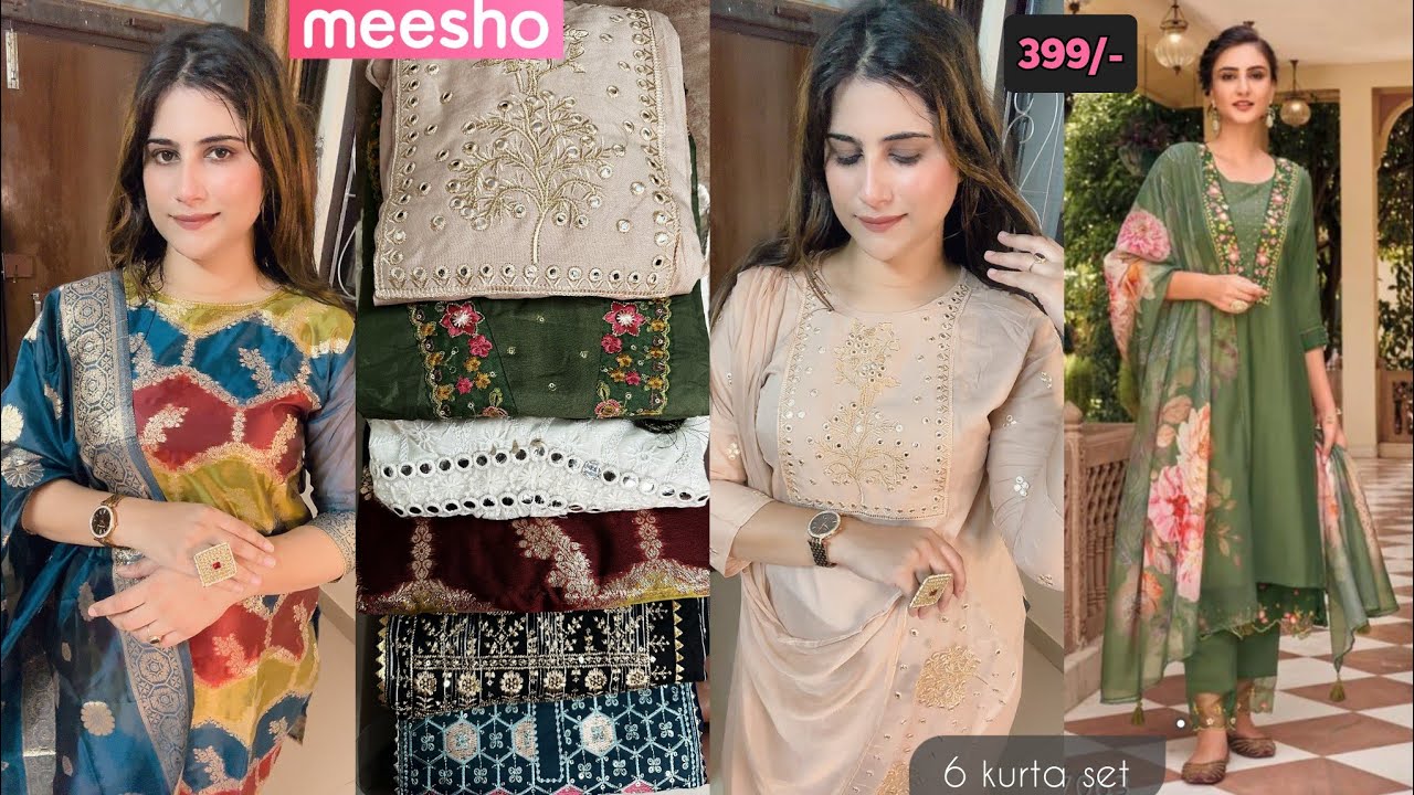 Flipkart Kurta Set Haul under ₹999👗Anarkali Kurta Set/Cotton Embroidered  Kurta Review - YouTube