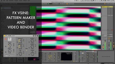 Zwobot Video for Ableton Live - FX VSINE - Sound Reactive Effect Module
