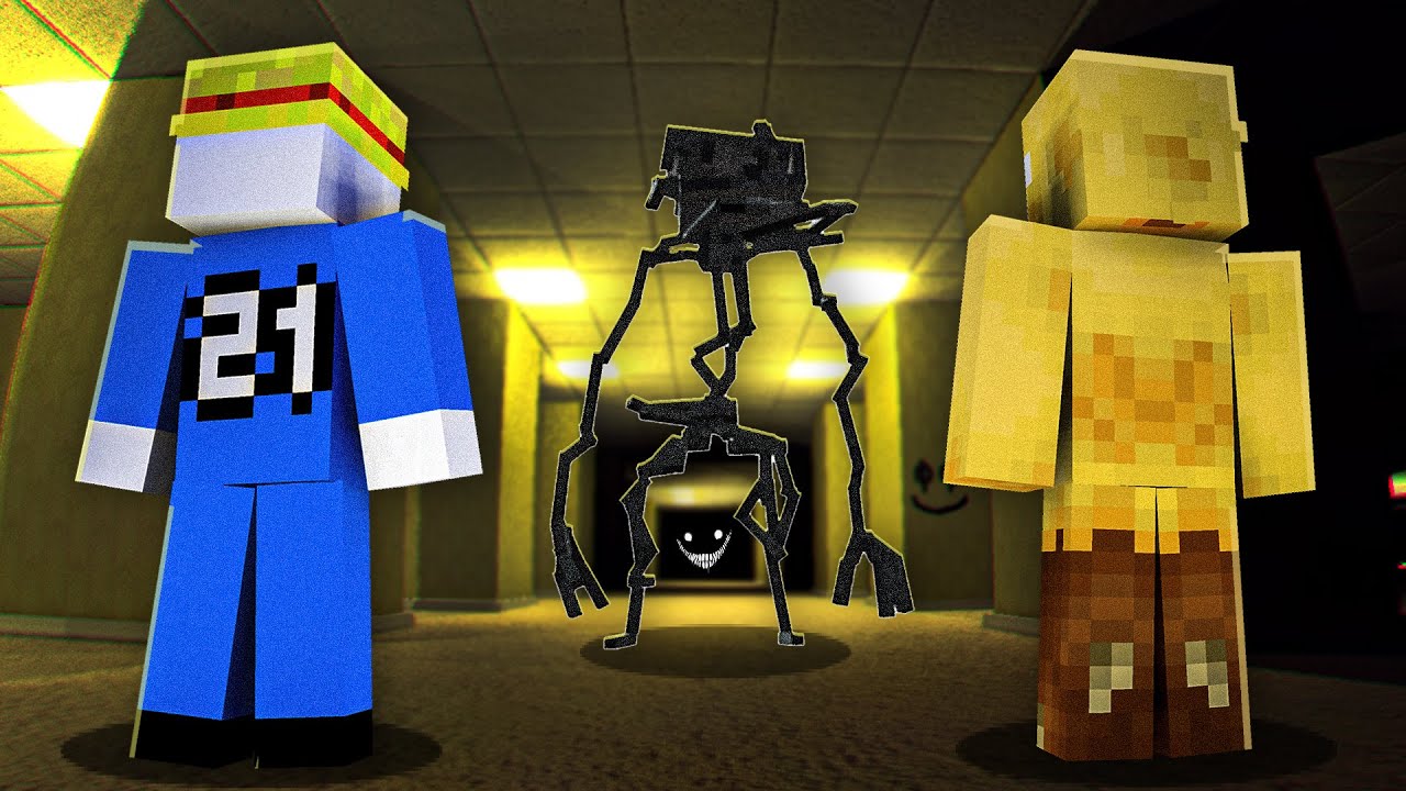24H pour s'échapper des BACKROOMS avec @B21z (Horreur Minecraft) - YouTube
