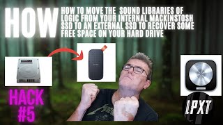 How to move the Internal sound libraries In #logicprox  to an external SSD. #logicpro #logicprotips