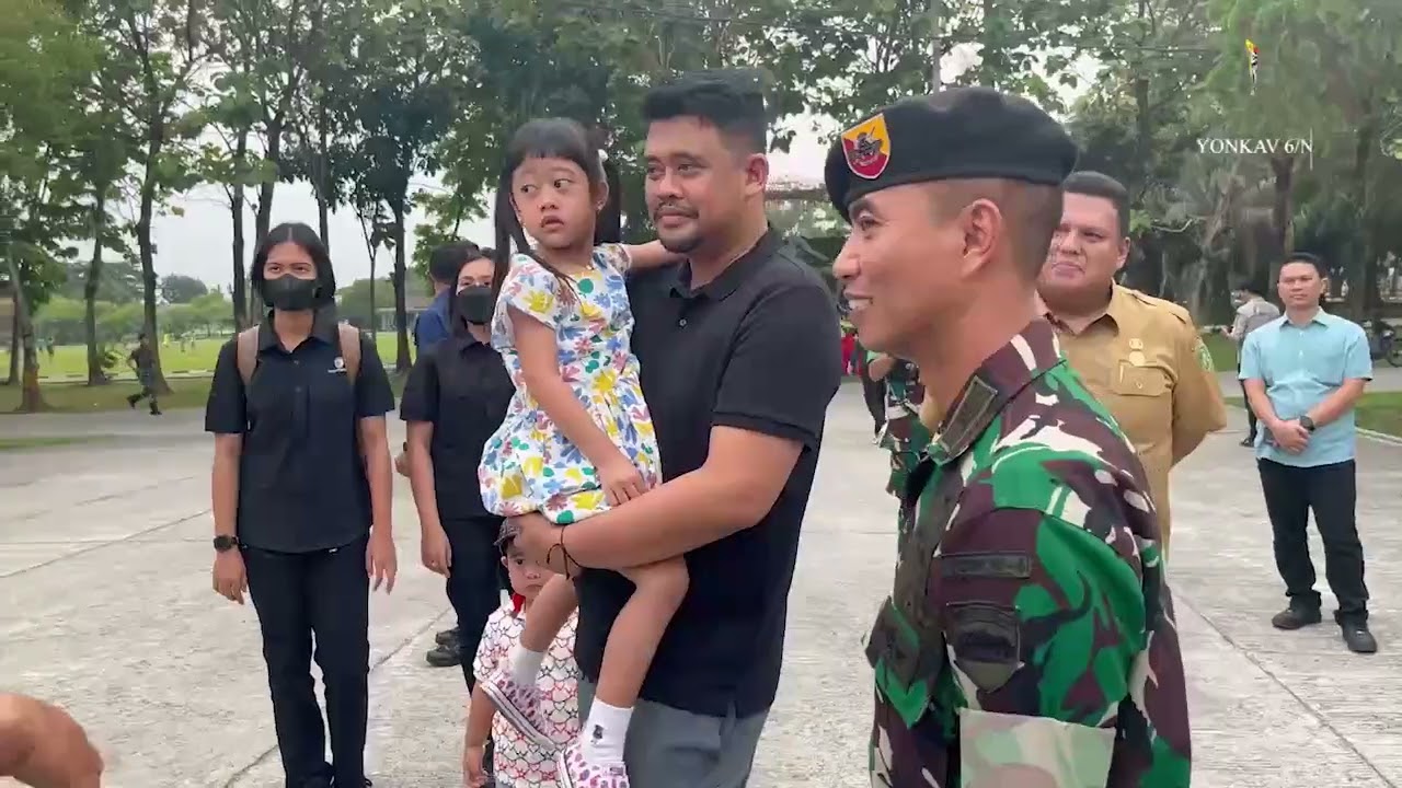 Walikota Medan Silaturahmi Ke Yonkav 6/NK Dan Terima Brevet Kehormatan Yudha Wastu Wiratama'