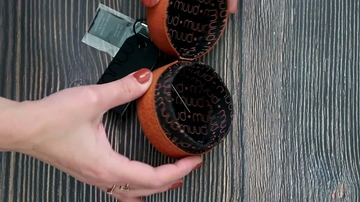 RĘCZNIE WYKONANE SKÓRZANE PUDEŁKO NA IGŁY Z MAGNETYCZNYM DNEM EMELI MARKI MUUD