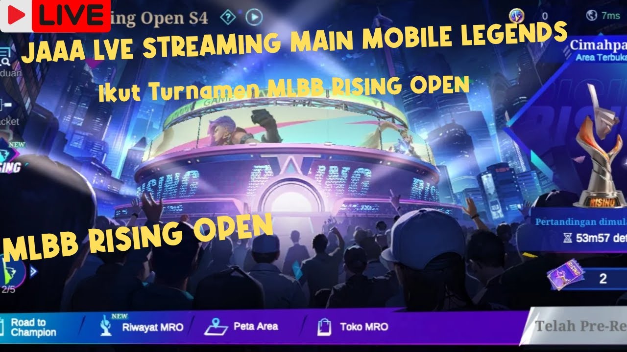 JAAA LIVE STREAMING!! MAIN GAME MOBILE LEGENDS! DAN JAAA IKUT TURNAMEN ...