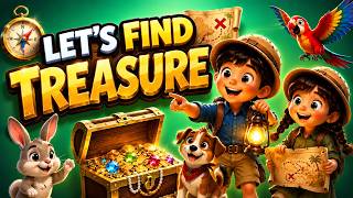 🗺️ Let's Find Treasure! 💎 | Fun Adventure Song for Kids | Nursery Rhymes | Tiny Jingles