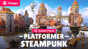 Platformer 13 Steampunk - 3D Asset Pack for Games