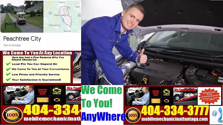 Mobile Mechanic in Peachtree City, GA Auto Car Repair Service We Come or Travel To You  Fix At Home