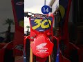 "What has evolved as far his engine package from last year at #Supercross?" Shimoda's #Honda CRF250R