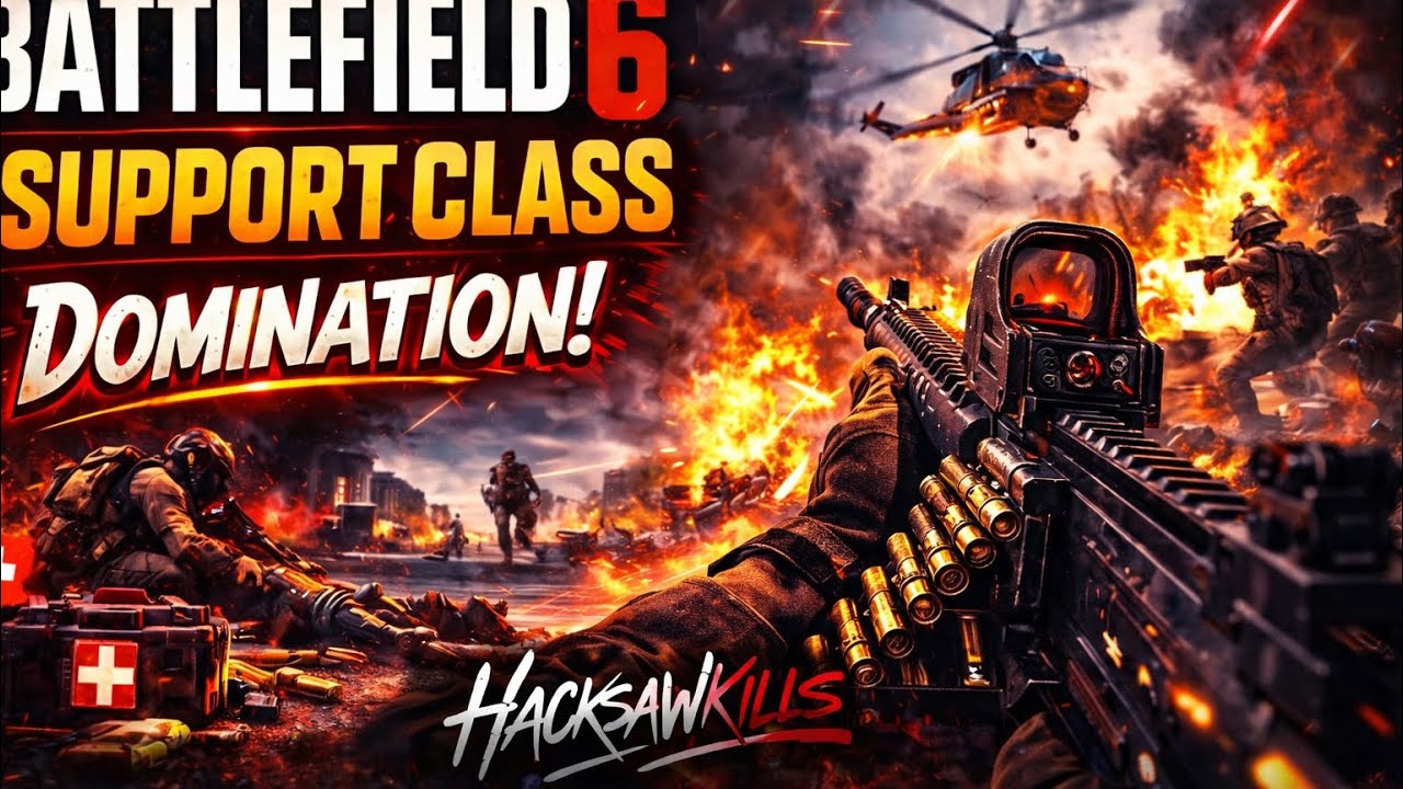 Battlefield 6 Support Class DOMINATION | Hacksawkills Gameplay - YouTube