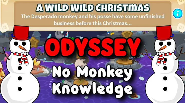 BTD6 Odyssey | No Monkey Knowledge Guide | Hard Mode Tutorial | A Wild Wild Christmas