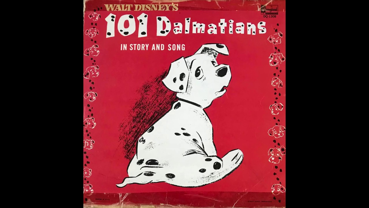 The Story of 101 Dalmations Disneyland Records 1963