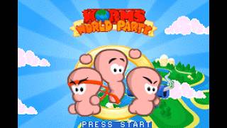 Game Boy Advance Longplay [158] Worms World Party (US)