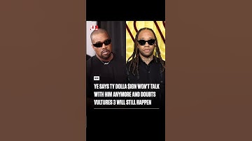 Kanye West Says Ty Dolla $ign CUT HIM OFF — Vultures 3 in Jeopardy! #kanyewest #tydollasign #shorts