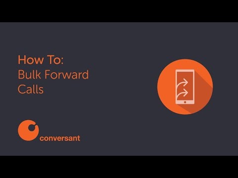 How to Forward Calls in Bulk (Emergency Mode)