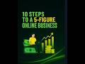 10 Steps to a 5 Figure Online Business #PassiveIncome #MakeMoneyOnline #AIIncom
