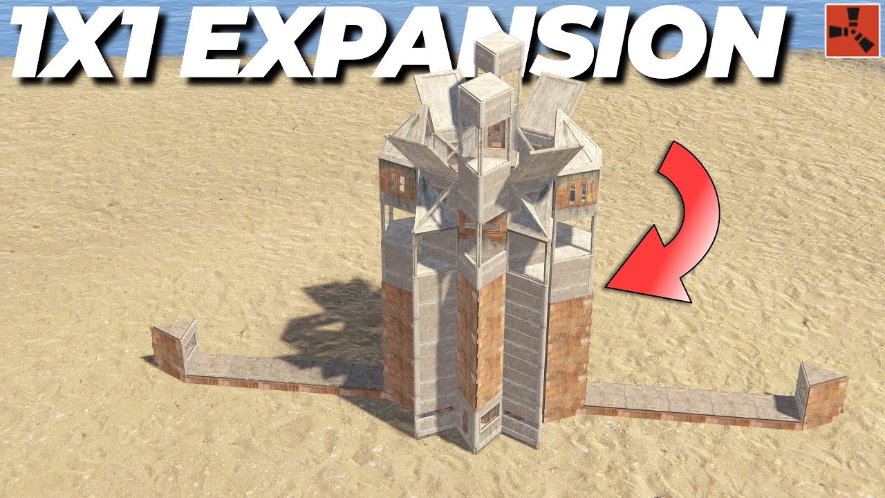 Открытая база 1x1, режимы SOLO/DUO | Базовая конструкция RUST