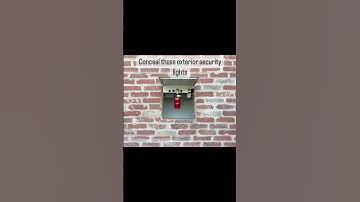 Hide the security lights on the outside of your real estate. Conceal and control your lighting!