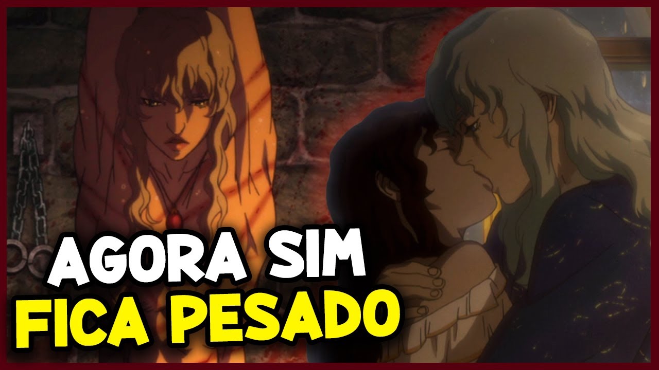 Casca e Guts se beijam  Berserk: The Golden Age Arc - Memorial Edition ( Dublado) 