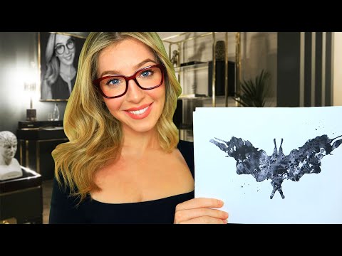 ASMR The Psychologist Rorschach Inkblot Test *ft. personal questions & writing sounds*