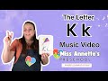 Learn the letter K with a fun song from Miss Annette - Preschooler & Toddler Videos - Kids Music