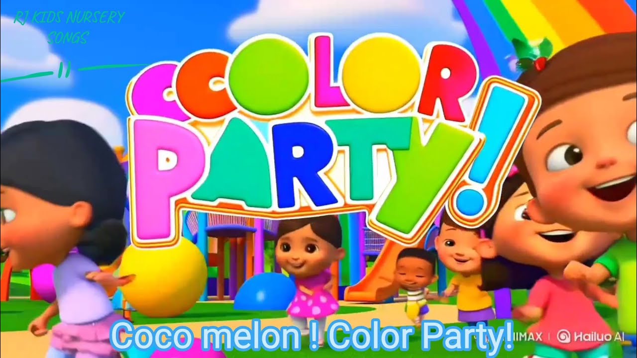 CoComelon 🎨 Color Party! | Fun Colors Song for Kids | RJ KIDS NURSERY SONGS