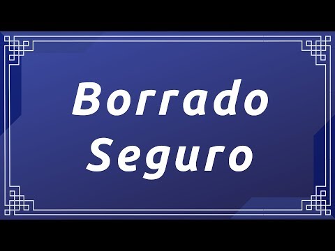 Video: ¿Qué hace el borrador seguro?