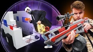 NERF Snipers VS Thieves IRL Challenge!