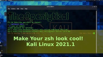 Put Your Name on zsh Terminal in kali linux 2021.1