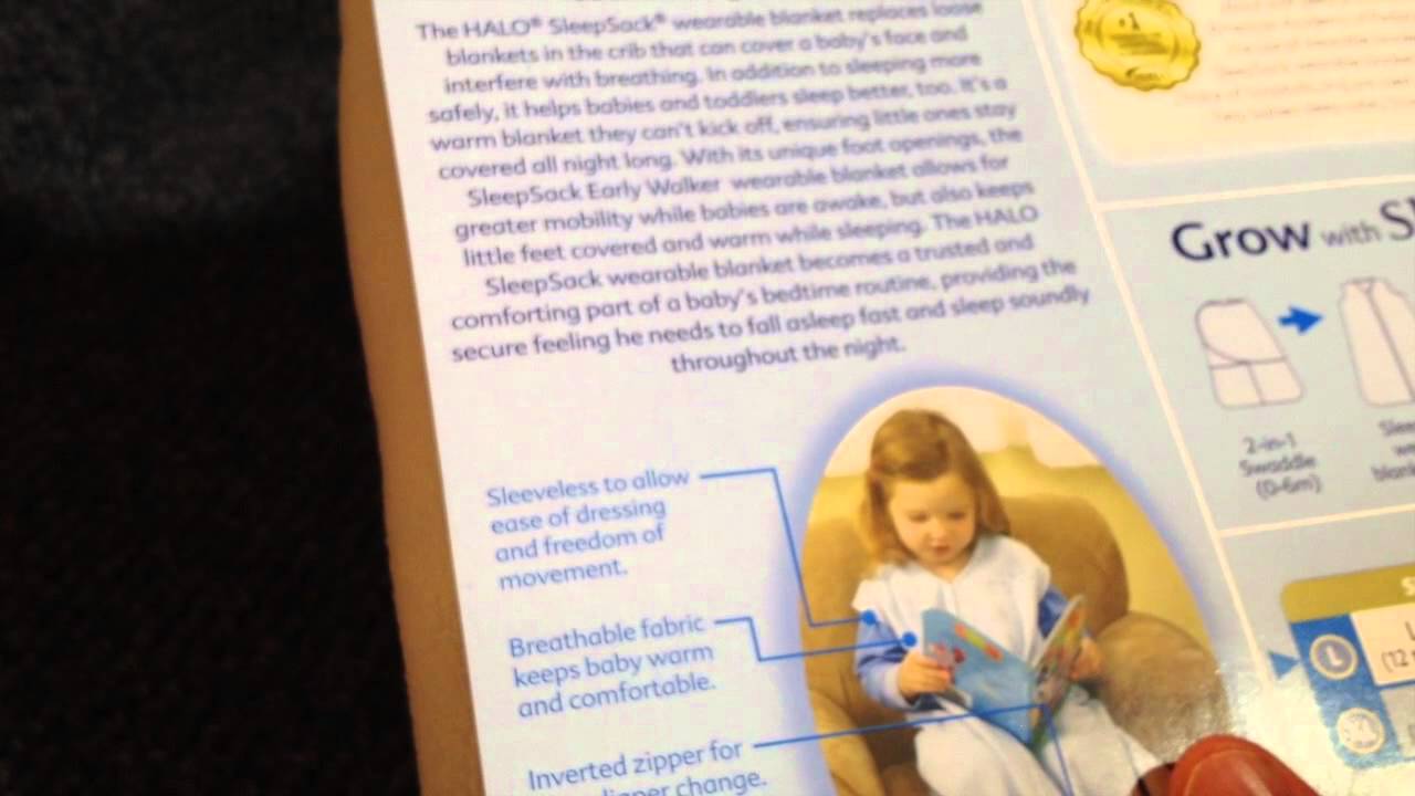 Halo SleepSack Early Walker Unboxing