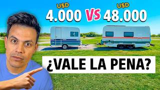 CASA RODANTE de 4.000 Vs 48.000 USD 💰 ¿Realmente vale 12 veces más?
