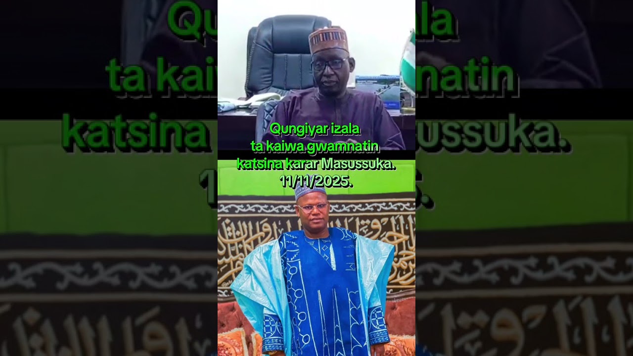 Qungiyar izala ta kaiwa gwamnatin katsina karar Masussuka ranar 11/11/2025