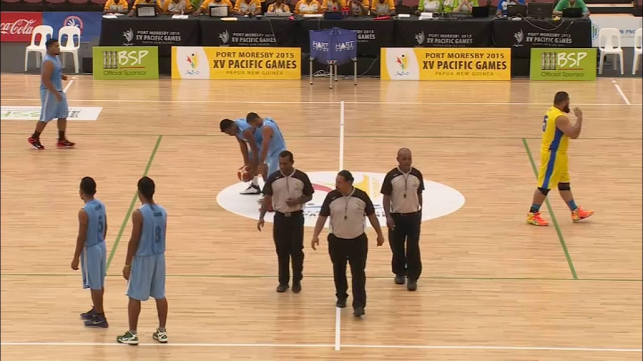 Pacific Games 2015 D5 BASKETBALL MEN KIRBATI vs NAURU - YouTube