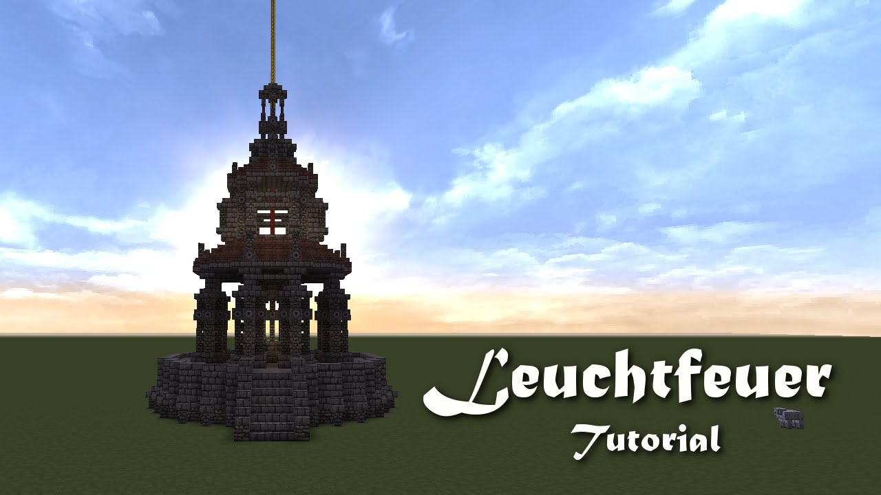 Minecraft Tutorial - Ein Leuchtfeuer bauen - build a 