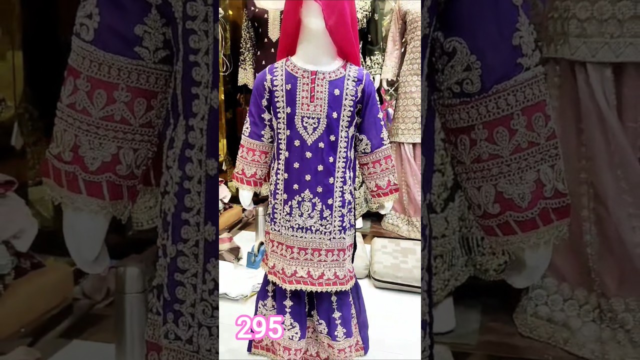 pakistani suits kids wear Russian plazo Pakistani dress 