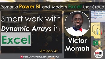 Smart work with Dynamic Arrays in Excel | Victor Momoh