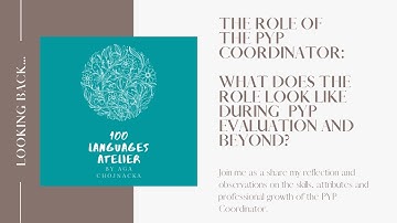 Looking Back: The Role of the PYPco. - PYP Evaluation Cycle and Beyond