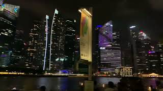 Part 1: A Million People Around At Marina Bay Sands In New Year Night 2022 For The FireWork