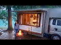 ☔️빗소리 울려퍼지는 깊은 숲속 오두막 트럭에서 강아지와 편안한 우중캠핑 | 빗소리 붓소리ASMR | 댓글이벤트