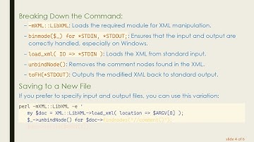 How to Uncomment XML in Perl on Windows