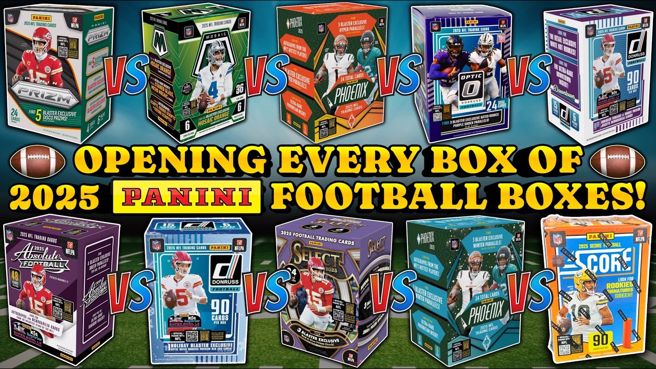 Opening EVERY Box of Football Cards From the 2025 Draft Class! 🏈🤯