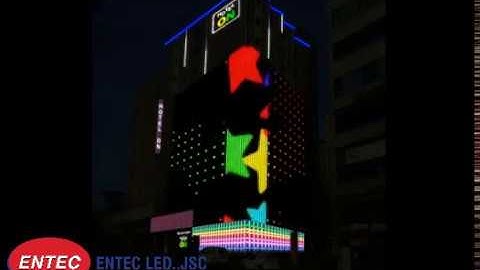 Chiếu sáng mỹ thuật cảnh quan tòa nhà khách sạn dùng led cảnh quan full màu