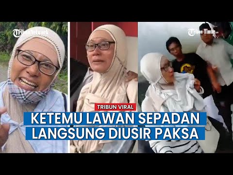 Ibu Pengemis Viral Ketemu Lawan Sepadan, Tak Bisa Berkutik Diusir Paksa