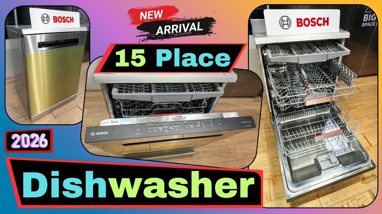 Bosch Series 6 Dishwasher 2026 Review | 15 Place Setting Freestanding Dishwasher Demo | SMP6HMI00I