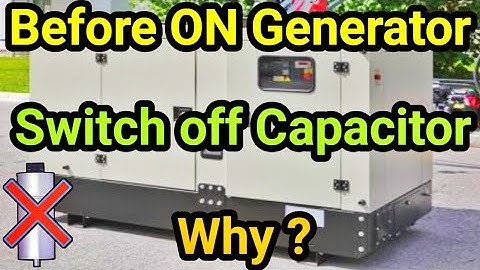Can we switch On capacitor bank when diesel generator is ON / Electrical