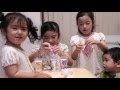 みみりんのトマトビクスの練習をします。Kan & Aki family
