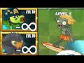 Every plants power up infinite  vs 50 surfer zombies level 5  who will win   pvz 2