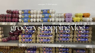 Grocery Shopping vlog 🛒| daily life☁️ restock with me 🥑, baking brownies with my sister 🍫