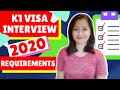 K1 VISA INTERVIEW REQUIREMENTS 2020: Prepare your Complete List of Necessary Documents and Items